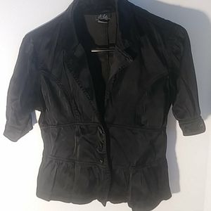 Short sleeve Black blouse